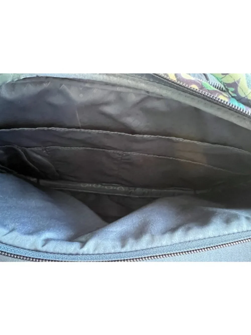 VERA BRADLEY Quilted Blue Island Medallion Laptop Bag Computer Travel 15